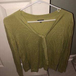 green blouse